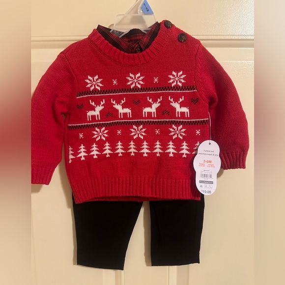 6-9 months 3 pc sweater set - Picture 1 of 3